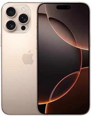 Apple iPhone 16 Pro, US Version, 256GB, Desert Titanium - Unlocked (Renewed Premium)