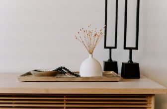 Stylish home decor accessories arranged in a cozy living room setting